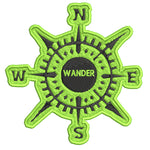 Compass - WANDER - 3.5" Embroidered Patch Iron Sew-on National Park Explorer Series