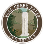 Explore Fall Creek Falls Tennessee 3.5" Embroidered Iron or Sew-on Patch Explorer Series