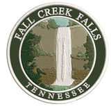 Explore Fall Creek Falls Tennessee 3.5" Embroidered Iron or Sew-on Patch Explorer Series