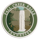 Explore Fall Creek Falls Tennessee 3.5" Embroidered Iron or Sew-on Patch Explorer Series