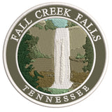 Explore Fall Creek Falls Tennessee 3.5" Embroidered Iron or Sew-on Patch Explorer Series