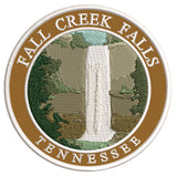 Explore Fall Creek Falls Tennessee 3.5" Embroidered Iron or Sew-on Patch Explorer Series