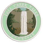 Explore Fall Creek Falls Tennessee 3.5" Embroidered Iron or Sew-on Patch Explorer Series