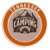 Explore Fall Creek Falls Tennessee - Camping - 3.5" Embroidered Iron or Sew-on Patch Explorer Series