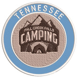 Explore Fall Creek Falls Tennessee - Camping - 3.5" Embroidered Iron or Sew-on Patch Explorer Series