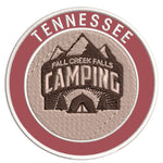 Explore Fall Creek Falls Tennessee - Camping - 3.5" Embroidered Iron or Sew-on Patch Explorer Series