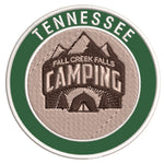 Explore Fall Creek Falls Tennessee - Camping - 3.5" Embroidered Iron or Sew-on Patch Explorer Series