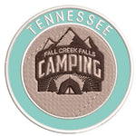 Explore Fall Creek Falls Tennessee - Camping - 3.5" Embroidered Iron or Sew-on Patch Explorer Series