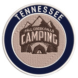 Explore Fall Creek Falls Tennessee - Camping - 3.5" Embroidered Iron or Sew-on Patch Explorer Series