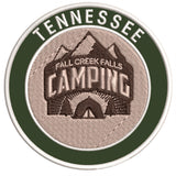 Explore Fall Creek Falls Tennessee - Camping - 3.5" Embroidered Iron or Sew-on Patch Explorer Series