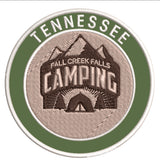 Explore Fall Creek Falls Tennessee - Camping - 3.5" Embroidered Iron or Sew-on Patch Explorer Series