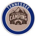 Explore Fall Creek Falls Tennessee - Camping - 3.5" Embroidered Iron or Sew-on Patch Explorer Series