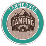 Explore Fall Creek Falls Tennessee - Camping - 3.5" Embroidered Iron or Sew-on Patch Explorer Series