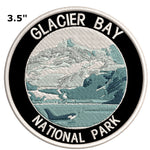 Explore Glacier Bay National Park 3.5" Embroidered Patch Iron Sew-on Explorer Whale