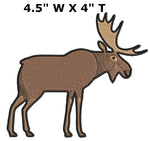 Moose 4.5" Embroidered Iron or Sew-on Patch Explore National Park Explorer Series