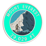 Mount Everest 29,029ft 3.5" Embroidered Iron or Sew-on Patch