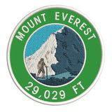 Mount Everest 29,029ft 3.5" Embroidered Iron or Sew-on Patch