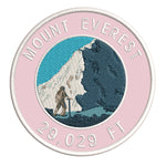 Mount Everest 29,029ft 3.5" Embroidered Iron or Sew-on Patch