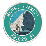 Mount Everest 29,029ft 3.5" Embroidered Iron or Sew-on Patch