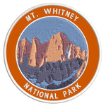 Explore Mount Whitney 3.5" Embroidered Iron or Sew-on Patch