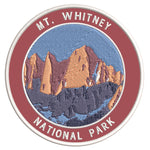 Explore Mount Whitney 3.5" Embroidered Iron or Sew-on Patch