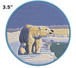 Polar Bear - Ice - 3.5" Embroidered Patch Iron Sew-on National Park Explorer Series