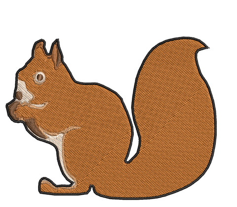 Squirrel 4.5" Embroidered Iron or Sew-on Patch Explore National Park Explorer Series