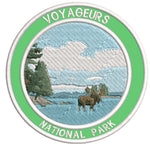 Explore Voyageurs National Park 3.5" Embroidered Patch Iron Sew-on Explorer Series