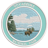 Explore Voyageurs National Park 3.5" Embroidered Patch Iron Sew-on Explorer Series