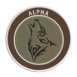 Alpha Wolf Dog 3.5" Embroidered Patch Iron or Sew-on Explorer Series