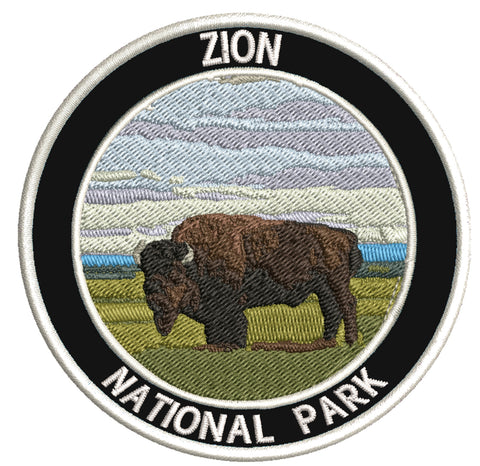 Explore Zion National Park 3.5" Embroidered Patch Iron Sew-on Explorer Series