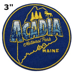 Acadia National Park Embroidered Iron-on or Sew-on Patch