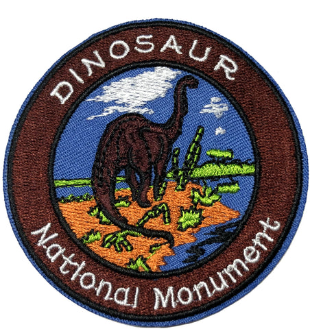 Dinosaur National Monument Embroidered Iron-on or Sew-on Patch