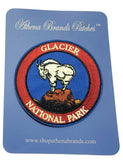 Glacier National Park 3" Embroidered Iron-on or Sew-on Patch