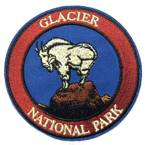 Glacier National Park 3" Embroidered Iron-on or Sew-on Patch