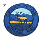 Grand Teton National Park Embroidered Iron-on or Sew-on Patch