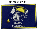 Happy Camper Embroidered Iron-on or Sew-on Patch