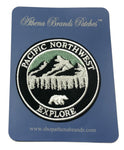 Explore Pacific Northwest 3" Embroidered Iron-on or Sew-on Patch