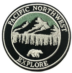 Explore Pacific Northwest 3" Embroidered Iron-on or Sew-on Patch