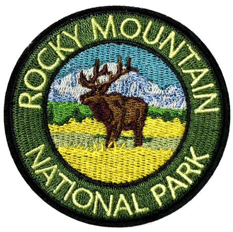 Rocky Mountain National Park Embroidered Iron-on or Sew-on Patch