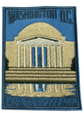 Thomas Jefferson Memorial 4" Embroidered Iron-on or Sew-on Patch