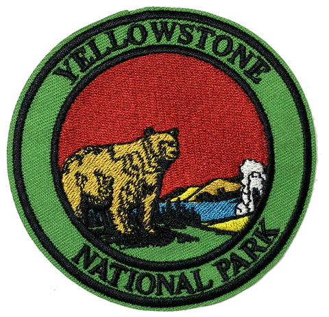 Yellowstone National Park Embroidered Iron-on or Sew-on Patch