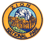 Zion National Park Embroidered Iron-on or Sew-on Patch