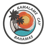 Kamalame Cay Bahamas 3.5" Embroidered Iron or Sew-on Patch