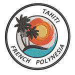 Tahiti French Polynesia 3.5" Embroidered Iron or Sew-on Patch