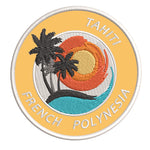 Tahiti French Polynesia 3.5" Embroidered Iron or Sew-on Patch