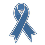 FOSTER CARE Awareness - Blue Ribbon - 10" Embroidered Iron or Sew-on X-Large Back Patch