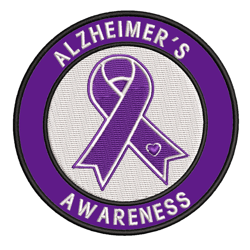 EPILEPSY Awareness - Purple Ribbon - 3.5 Embroidered Iron or Sew-on P –  Athena Brands