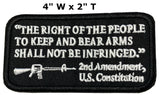 2nd Amendment, US Constitution Embroidered Patch