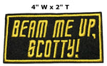 BEAM ME UP, SCOTTY! Embroidered Patch Tactical Military Morale Biker Motorcycle Quote Saying Humor Sci-Fi Series